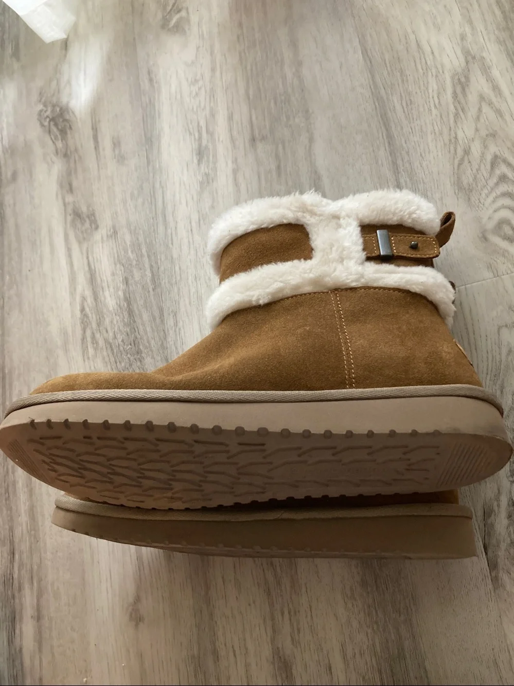 UGG Koolaburra Suede Boots Shearling Lining Brown Sz 9